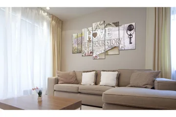 Tavla Home 100x50 - Artgeist sp. z o. o. - Inredning & dekor - Tavlor & konst - Canvastavla