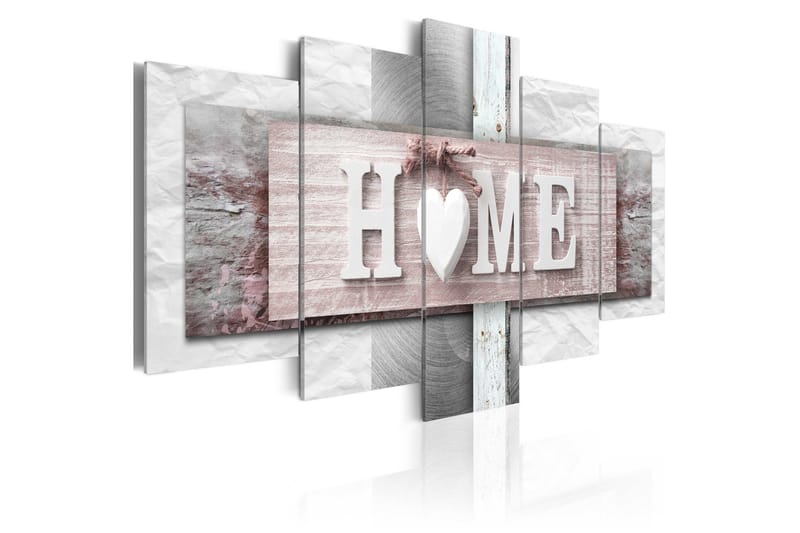 Tavla Home Eclecticism 200X100 Rosa - Artgeist sp. z o. o. - Inredning & dekor - Tavlor & konst - Canvastavla
