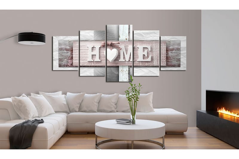 Tavla Home Eclecticism 200X100 Rosa - Artgeist sp. z o. o. - Inredning & dekor - Tavlor & konst - Canvastavla