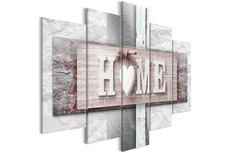 Tavla Home Eclecticism 5 Parts Wide 225X100 Grå - Artgeist sp. z o. o. - Canvastavla Tavla Home Eclecticism 5 Parts Wide 225X100 Grå - Artgeist sp. z o. o. - Canvastavla
