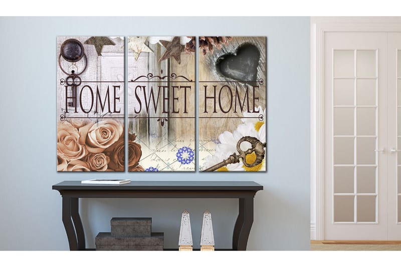Tavla Home In Vintage Style 120X80 Flerfärgad - Artgeist sp. z o. o. - Inredning & dekor - Tavlor & konst - Canvastavla