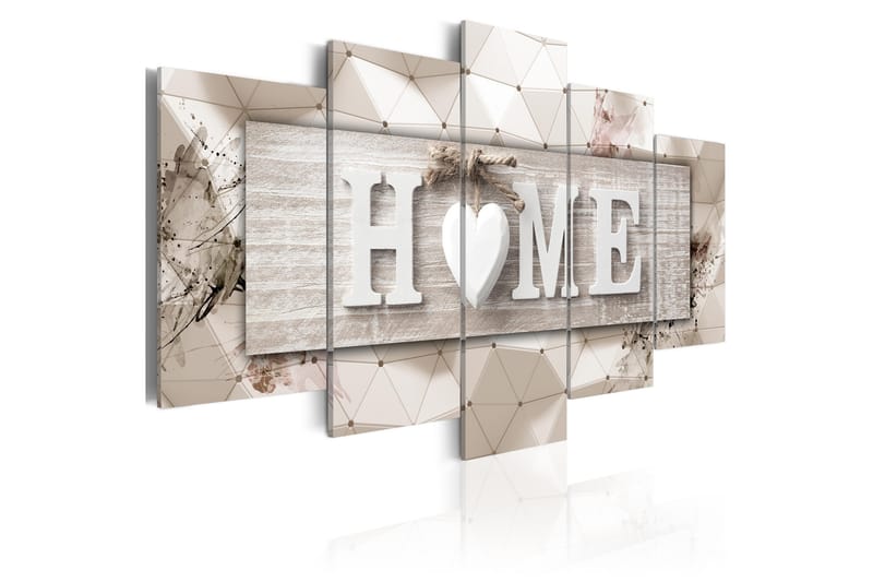 Tavla Home Modern Geometry 100X50 Grå|Beige, Artgeist sp. z o. o.