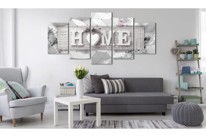 Tavla Home Modern Look 100X50 Grå|Vit - Artgeist sp. z o. o. - Inredning & dekor - Tavlor & konst - Canvastavla