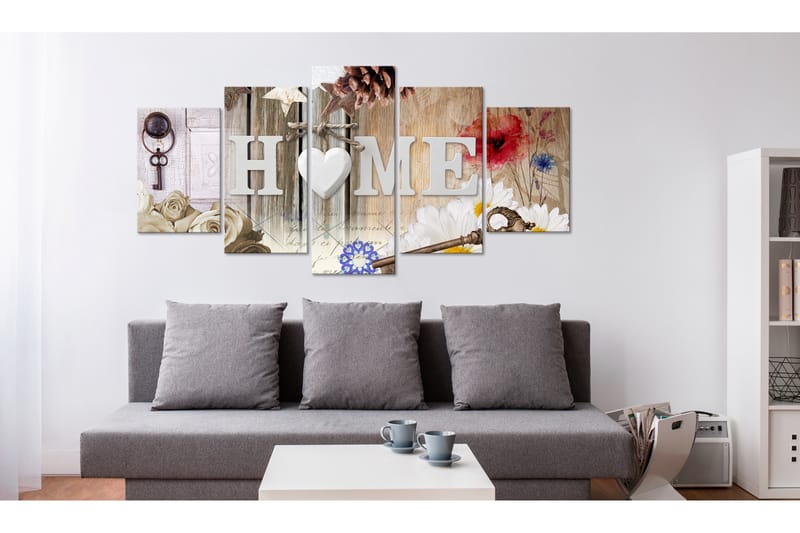 Tavla Home Range Of Variety 100X50 Flerfärgad - Artgeist sp. z o. o. - Inredning & dekor - Tavlor & konst - Canvastavla