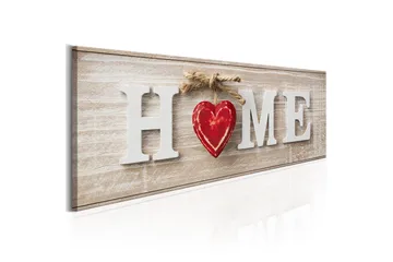 Tavla Home: Red 120x40 - Artgeist sp. z o. o. - Inredning & dekor - Tavlor & konst - Canvastavla