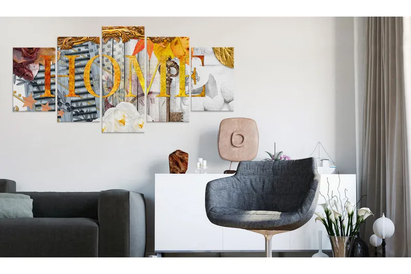 Tavla Home Variety 100X50 Flerfärgad - Artgeist sp. z o. o. - Inredning & dekor - Tavlor & konst - Canvastavla