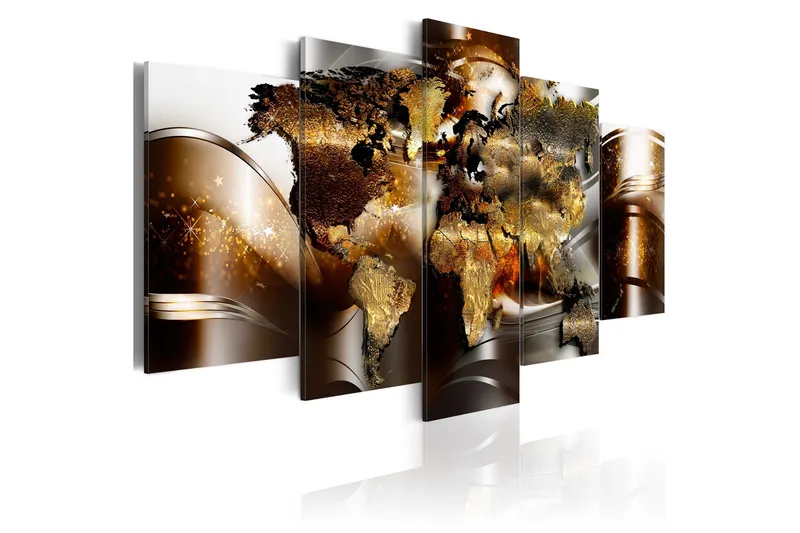 Tavla Honey Continents 100x50, Artgeist sp. z o. o.