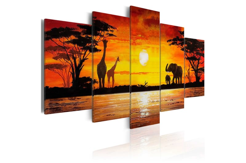 Tavla Hot Safari 100X50 Orange - Artgeist sp. z o. o. - Inredning & dekor - Tavlor & konst - Canvastavla