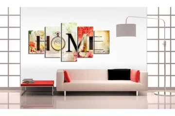 Tavla House Of Flowers 200x100 - Artgeist sp. z o. o. - Inredning & dekor - Tavlor & konst - Canvastavla