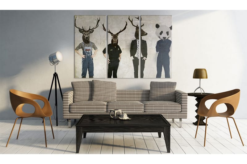 Tavla Humans Are Also Animals 60X40 Vit - Artgeist sp. z o. o. - Inredning & dekor - Tavlor & konst - Canvastavla