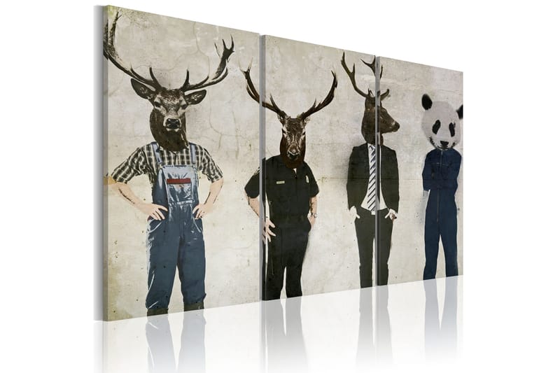 Tavla Humans are also animals 90x60 - Artgeist sp. z o. o. - Inredning & dekor - Tavlor & konst - Canvastavla
