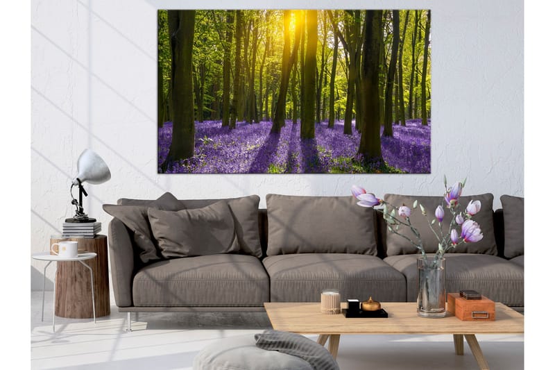 TAVLA Hyacinth Field (1 Part) Narrow 150x50, Artgeist sp. z o. o.