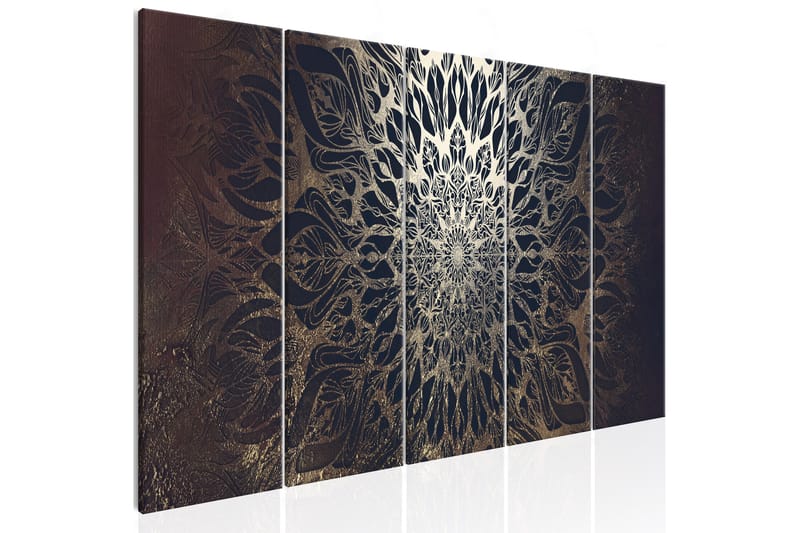 Tavla Hypnosis 5 Parts Brown Narrow 225X90 Brun - Artgeist sp. z o. o. - Inredning & dekor - Tavlor & konst - Canvastavla