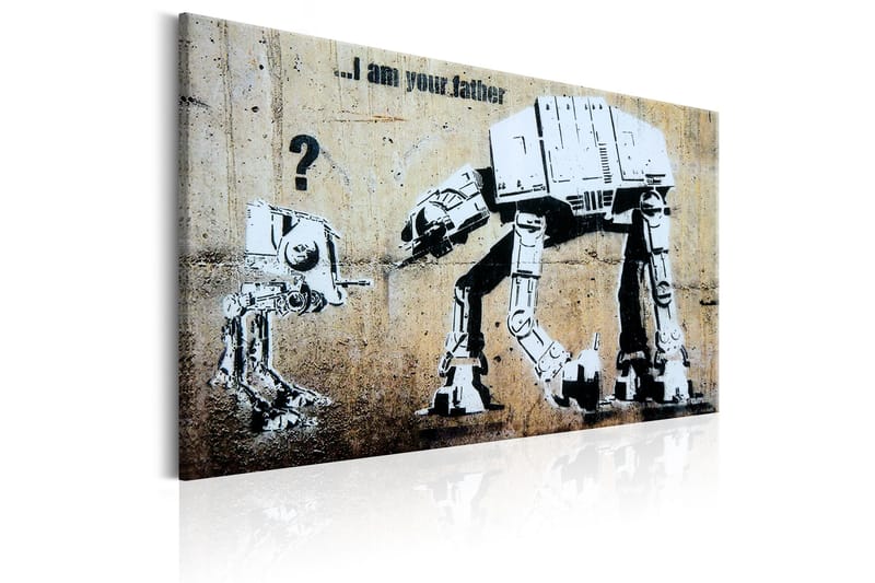 Tavla I Am Your Father by Banksy 90x60 - Artgeist sp. z o. o. - Inredning & dekor - Tavlor & konst - Canvastavla