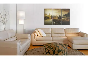 Tavla Idyllic Village Triptych 60x40 - Artgeist sp. z o. o. - Inredning & dekor - Tavlor & konst - Canvastavla