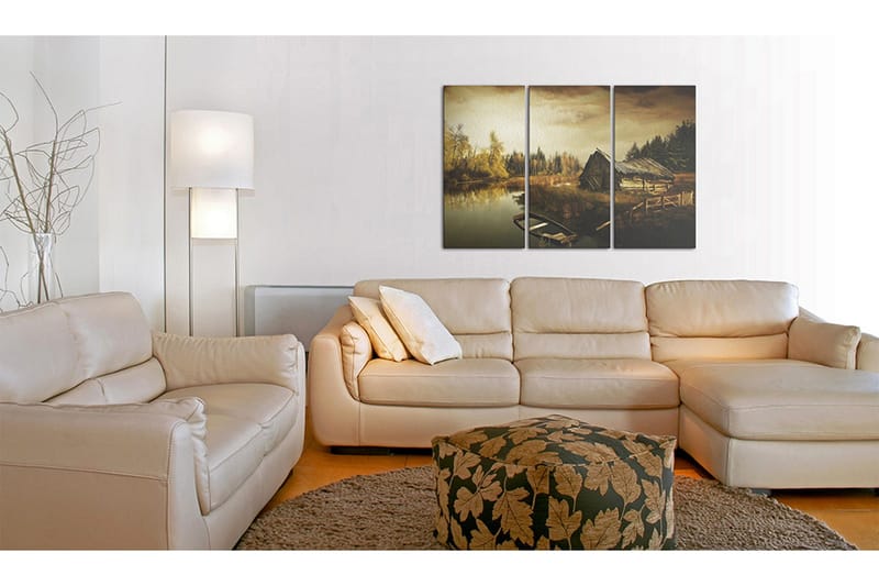 Tavla Idyllic village triptych 90x60 - Artgeist sp. z o. o. - Inredning & dekor - Tavlor & konst - Canvastavla