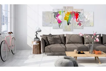 Tavla Illustration Of The World 100x50 - Artgeist sp. z o. o. - Inredning & dekor - Tavlor & konst - Canvastavla