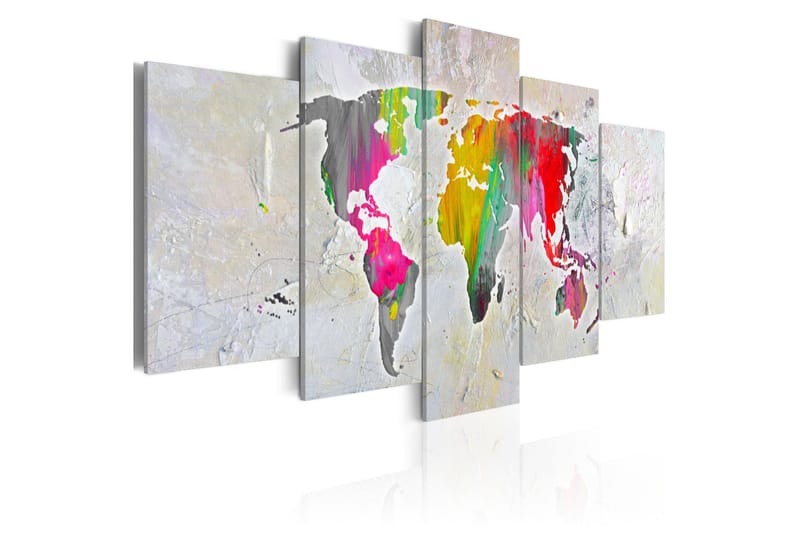Tavla Illustration Of The World 200x100, Artgeist sp. z o. o.