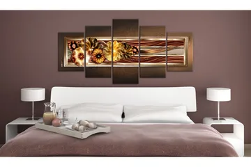 Tavla In Golden Waves 200x100 - Artgeist sp. z o. o. - Inredning & dekor - Tavlor & konst - Canvastavla