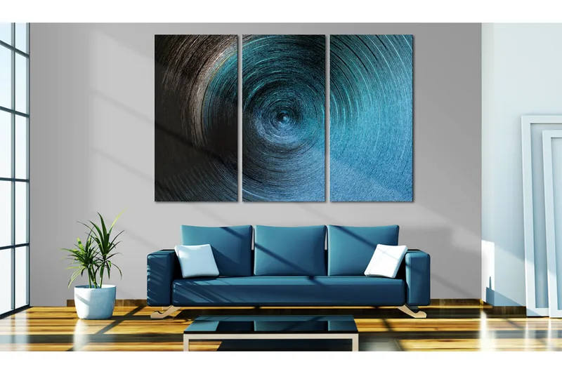 Tavla In The Eye Of A Cyclone 120X80 Blå - Artgeist sp. z o. o. - Inredning & dekor - Tavlor & konst - Canvastavla