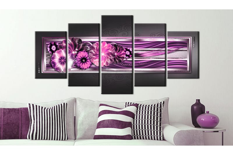 Tavla In Pink Waves 100x50 - Artgeist sp. z o. o. - Inredning & dekor - Tavlor & konst - Canvastavla