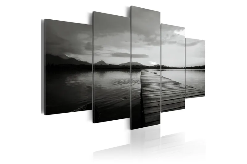 Tavla Island Of Memories 100X50 Vit|Svart, Artgeist sp. z o. o.