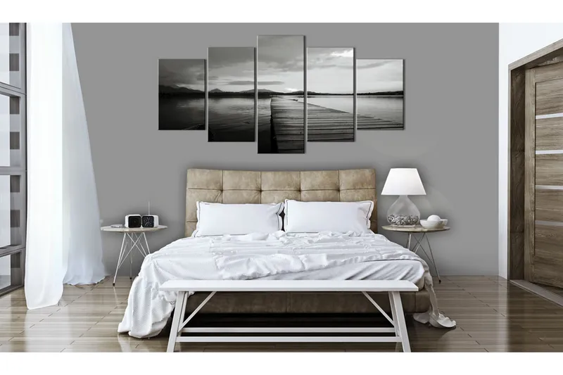 Tavla Island Of Memories 100X50 Vit|Svart - Artgeist sp. z o. o. - Inredning & dekor - Tavlor & konst - Canvastavla