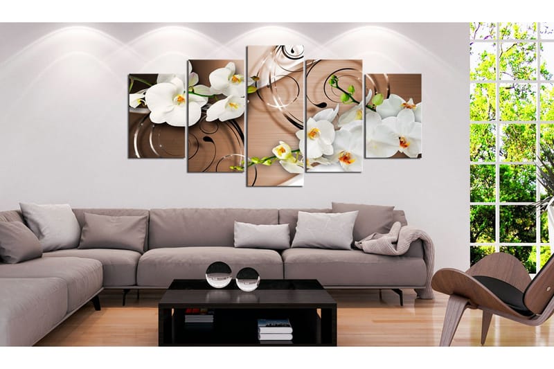 Tavla Ivory Orchids 200x100 - Artgeist sp. z o. o. - Inredning & dekor - Tavlor & konst - Canvastavla
