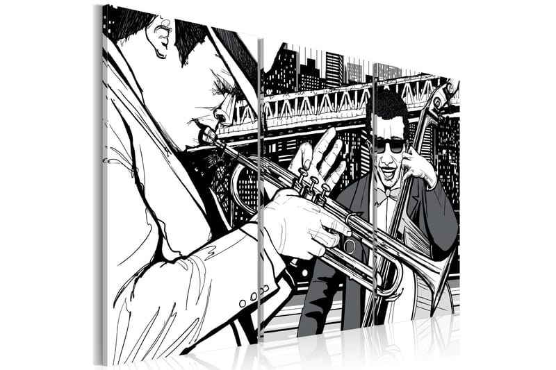 Tavla Jazzkonsert New York Skyskrapor 60x40, Artgeist sp. z o. o.