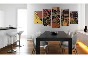 Tavla Jazzy Nyc 200x100 - Artgeist sp. z o. o. - Inredning & dekor - Tavlor & konst - Canvastavla