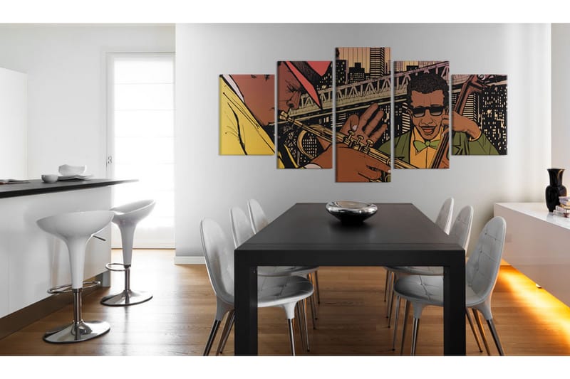 TAVLA Jazzy Nyc 200x100 - Artgeist sp. z o. o. - Inredning & dekor - Tavlor & konst - Canvastavla