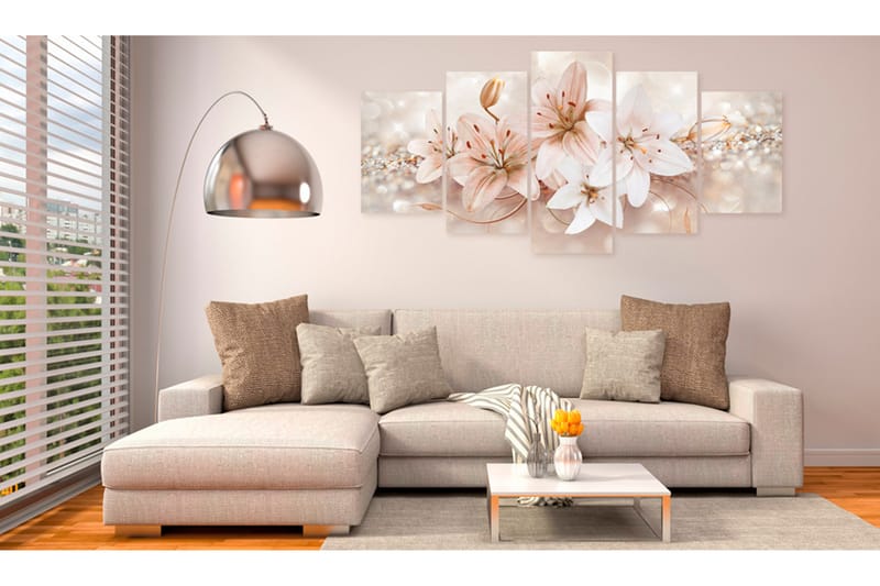 Tavla Jewel Of Innocence 100X50 Rosa|Flerfärgad|Vit - Artgeist sp. z o. o. - Inredning & dekor - Tavlor & konst - Canvastavla