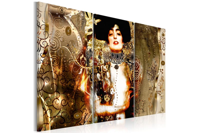Tavla Judith 3 Parts Green 120x80 - Artgeist sp. z o. o. - Inredning & dekor - Tavlor & konst - Canvastavla