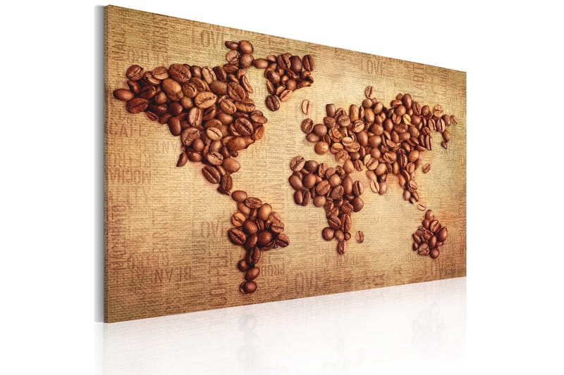 TAVLA Kaffe från hela världen 120x80 - Artgeist sp. z o. o. - Inredning & dekor - Tavlor & konst - Canvastavla
