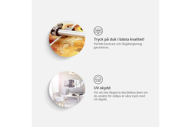 TAVLA Kaffe från hela världen 120x80 - Artgeist sp. z o. o. - Inredning & dekor - Tavlor & konst - Canvastavla