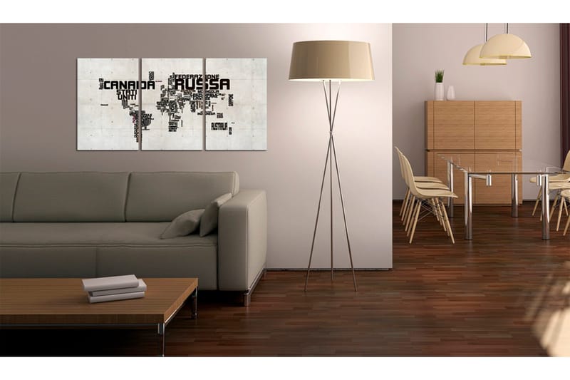Tavla Karta Italiensk 60x30 - Artgeist sp. z o. o. - Inredning & dekor - Tavlor & konst - Canvastavla