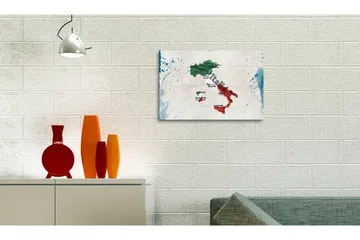 Tavla Karta över Italien 120x80 - Artgeist sp. z o. o. - Inredning & dekor - Tavlor & konst - Canvastavla