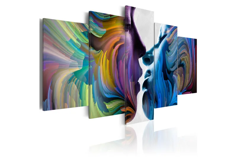 Tavla Kiss Of Colours 200X100 Flerfärgad, Artgeist sp. z o. o.