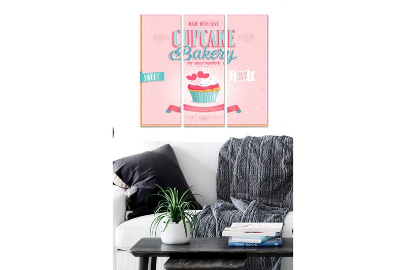 Tavla Kitchen 3-Pack Flerfärgad 20X50 - 20x50 cm - Inredning & dekor - Tavlor & konst - Canvastavla