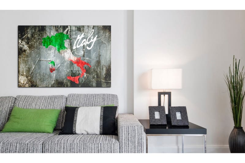 Tavla Konstnärlig karta över Italien 120x80 - Artgeist sp. z o. o. - Inredning & dekor - Tavlor & konst - Canvastavla
