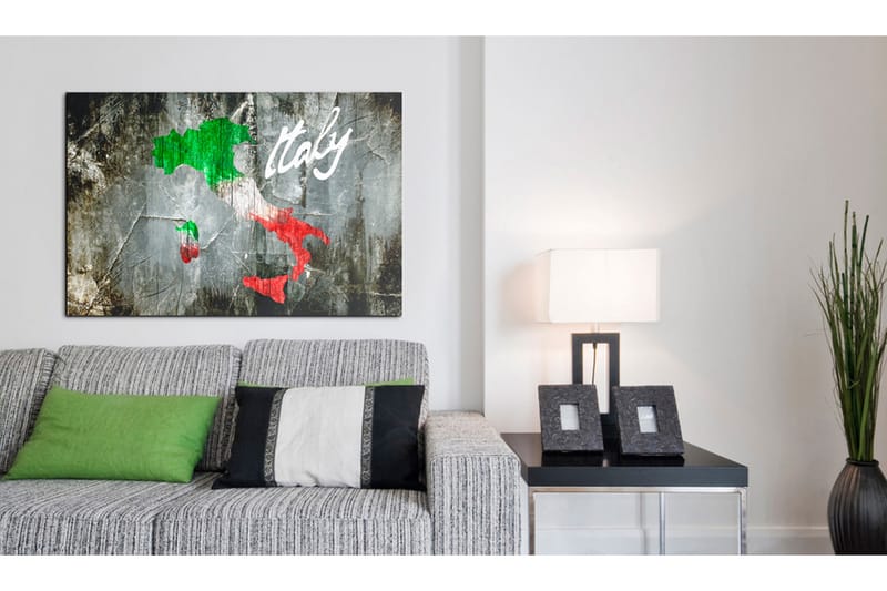 Tavla Konstnärlig Karta Över Italien 90X60 Flerfärgad - Artgeist sp. z o. o. - Inredning & dekor - Tavlor & konst - Canvastavla