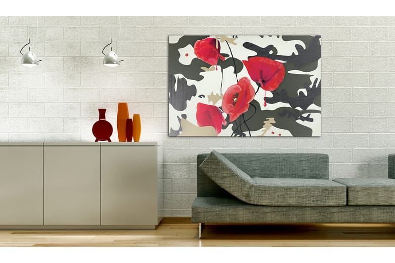 Tavla Krigsmålning 60X40 Flerfärgad|Vit - Artgeist sp. z o. o. - Inredning & dekor - Tavlor & konst - Canvastavla