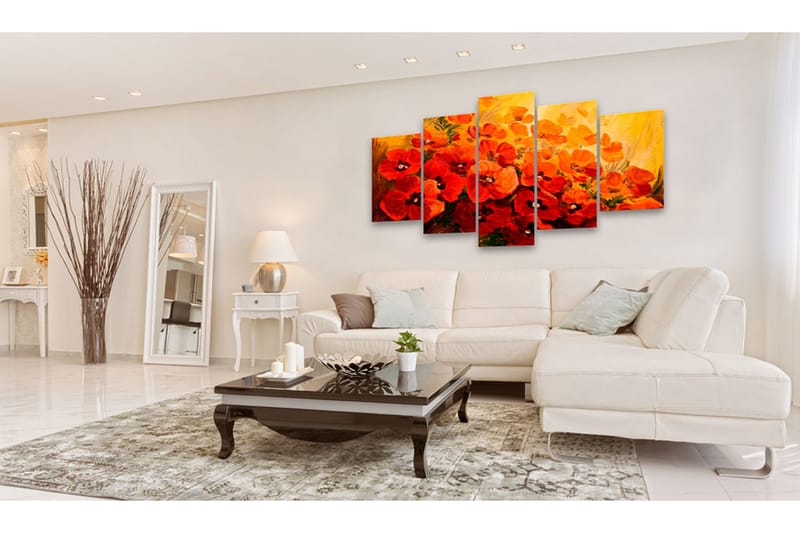 TAVLA Land of Poppies 100x50 - Artgeist sp. z o. o. - Inredning & dekor - Tavlor & konst - Canvastavla