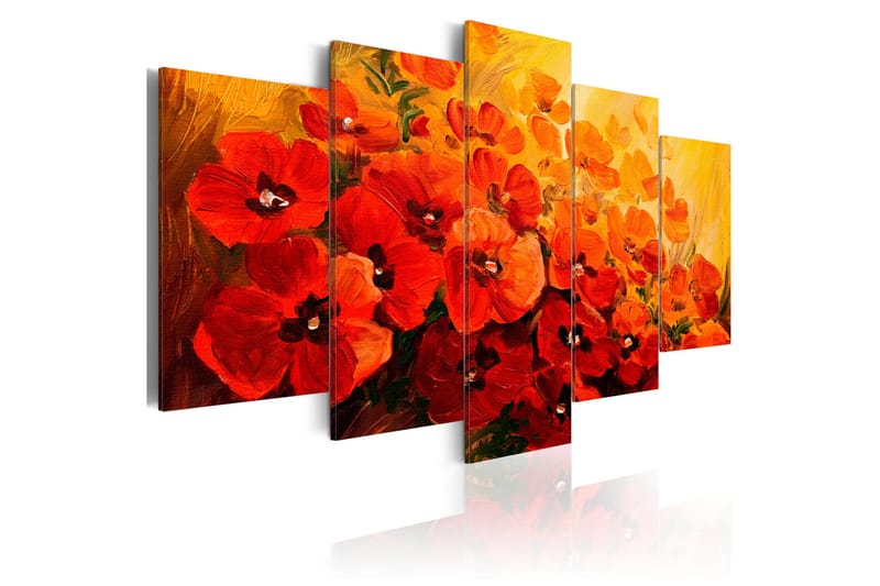 TAVLA Land of Poppies 200x100 - Artgeist sp. z o. o. - Inredning & dekor - Tavlor & konst - Canvastavla