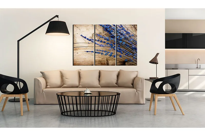 Tavla Lavander 60X40 Blå|Beige - Artgeist sp. z o. o. - Inredning & dekor - Tavlor & konst - Canvastavla