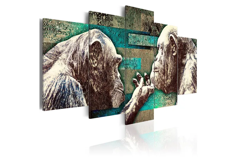 Tavla Learning Of Tenderness 100X50 Flerfärgad, Artgeist sp. z o. o.