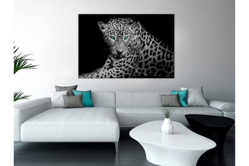 TAVLA Leopard Portrait (1 Part) Wide 90x60 - Artgeist sp. z o. o. - Inredning & dekor - Tavlor & konst - Canvastavla