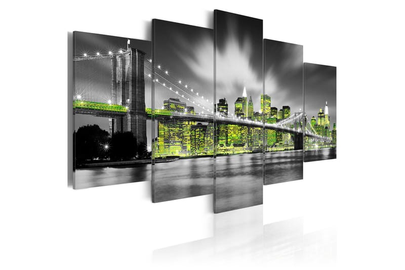 Tavla Lime Soul Of New York 100x50, Artgeist sp. z o. o.