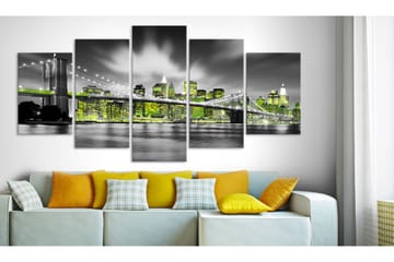 Tavla Lime Soul Of New York 100x50 - Artgeist sp. z o. o. - Inredning & dekor - Tavlor & konst - Canvastavla