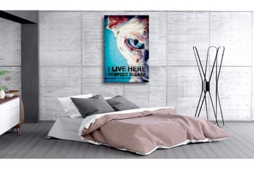 Tavla Live Here Respect Please 60x90 - Artgeist sp. z o. o. - Inredning & dekor - Tavlor & konst - Canvastavla
